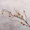 Artificial Flower Apple Branch, Home Decoration Fake Flower Plant Artificial Berry Branch