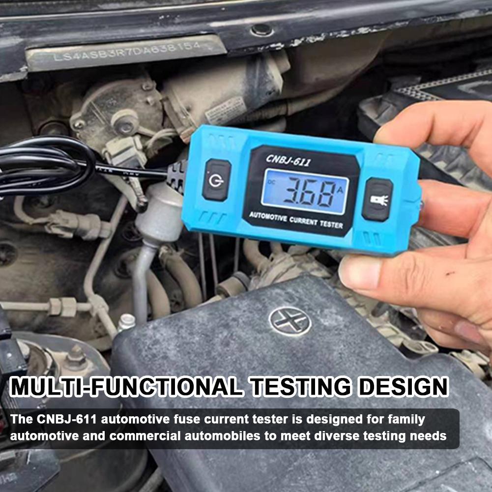 CNBJ 611 Automotive Fuse Current Tester Car Leakage Analyzer Fault Tester Automotive Fuse Current Testing Tool Blue