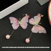 Sparkling Butterfly Drop Earrings Pendant Alloy Jewelry For