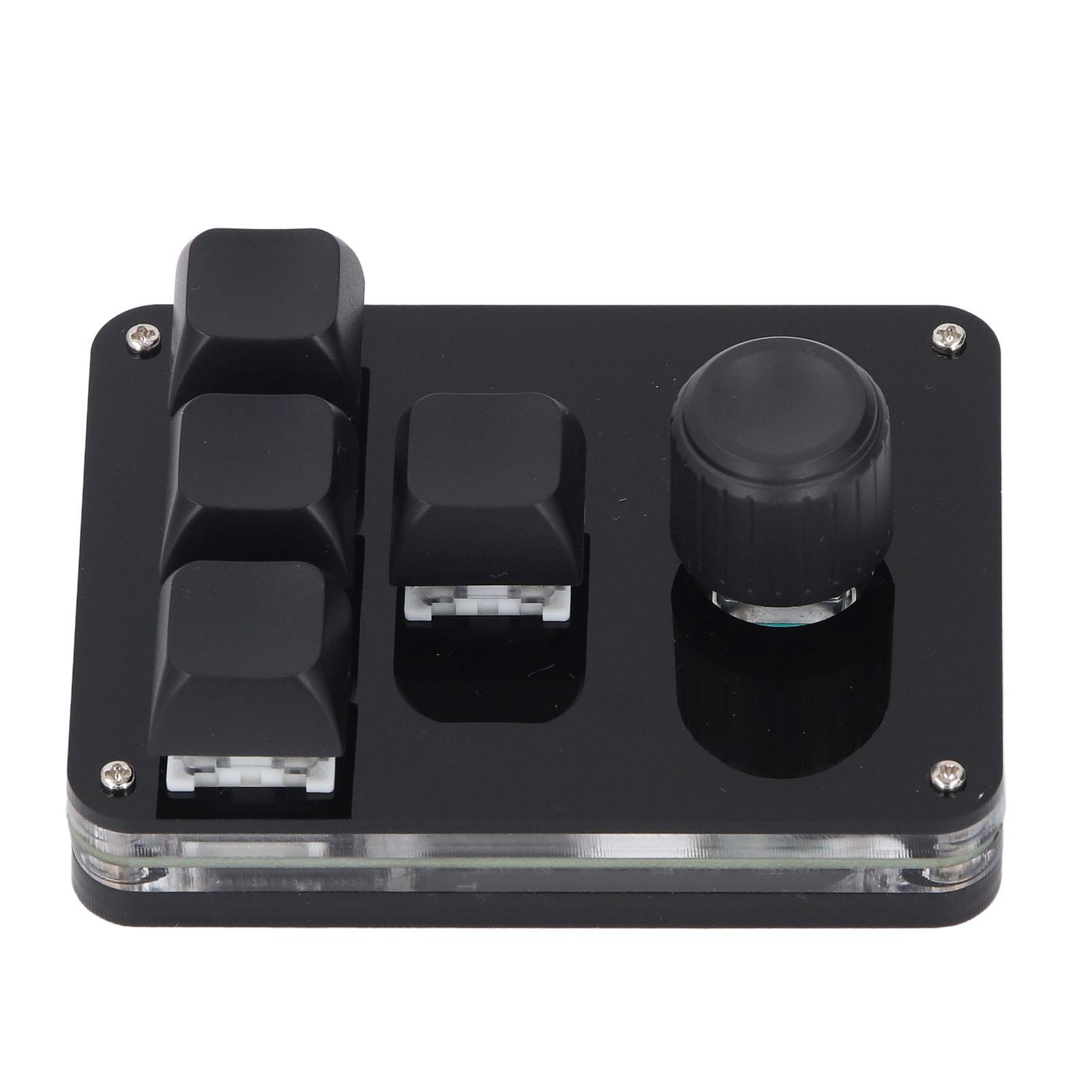 

4-клавишная 1-кнопочная клавиатура USB Mini Blue Switch Программируемая макрокоманда Механическая Индивидуальная промышленная игровая