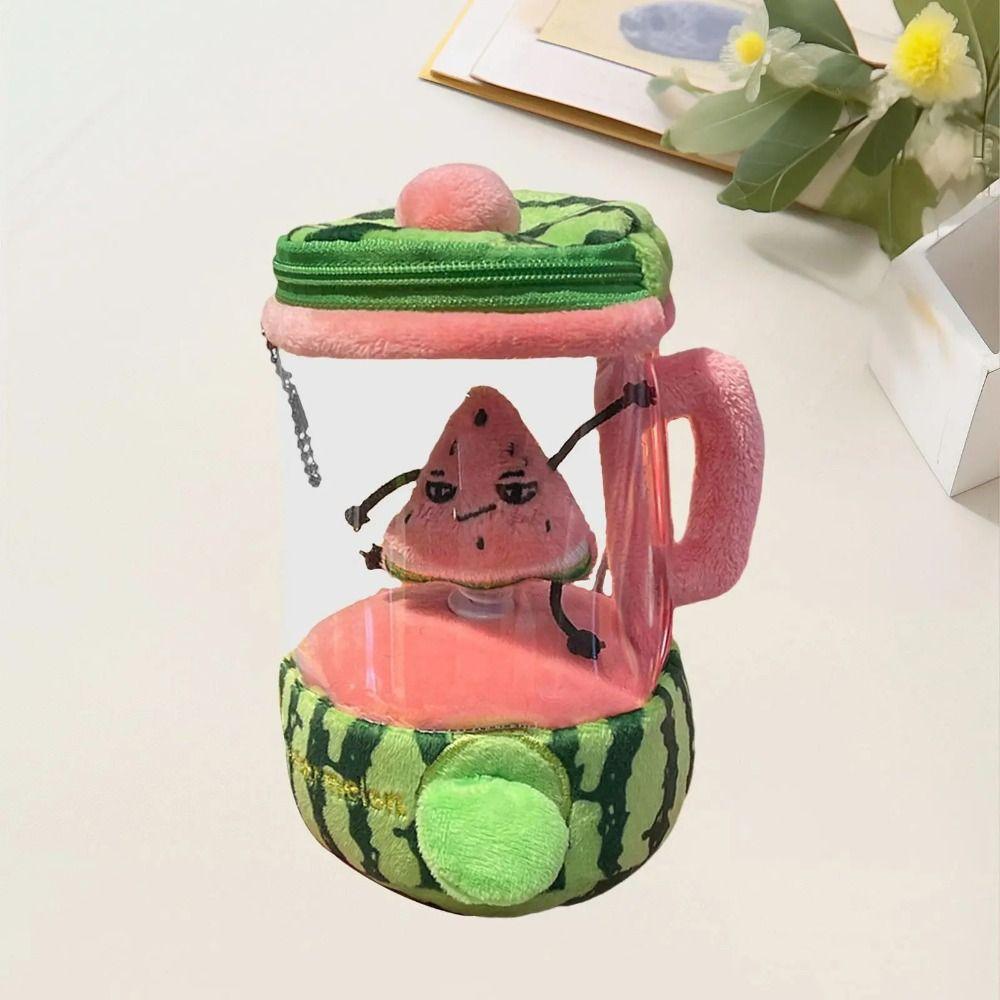 Cartoon Plush Fruit Juicer Toy Watermelon/Orange/Banana Plush Juicer Doll  Home Decor