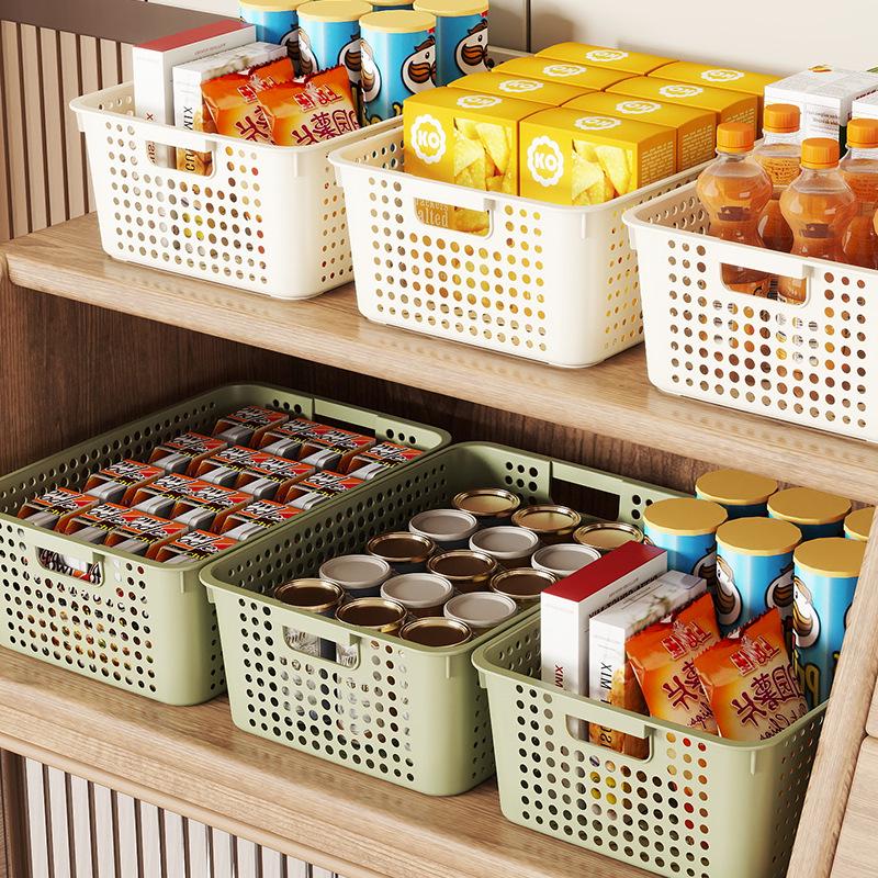 Multipurpose Plastic Storage Basket for Snacks, Toys, and Books