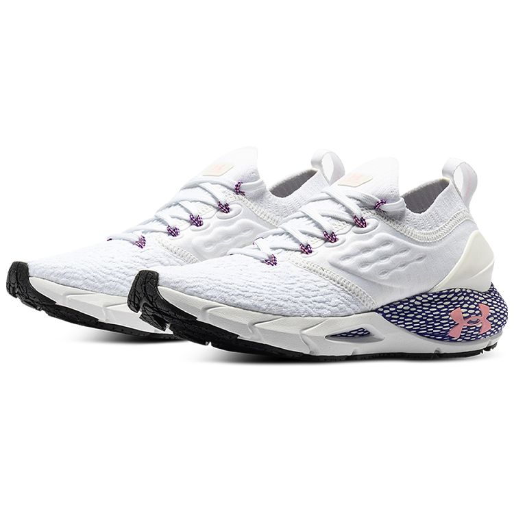 Under Armour HOVR Phantom 2 Comfortable Sports Fabric Synthetic Leather Low Top Training Running Shoes Women sneaker White 3025214-100