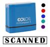 Printtoo Scanned Self Inking Rubber Stamp Pre-Inked Office Stamp- Home Office Business Stationery, Black- 42 x 9