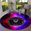 Inter Miami CF Round Area Rug,Carpet Rug for Living Room Bedroom Sofa Playroom Decor,Non-slip Floor Mat
