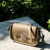 Spring and Summer Genuine Leather Women's Bag Fashionable Small Square Bag Cowhide Bag Crossbody Bag