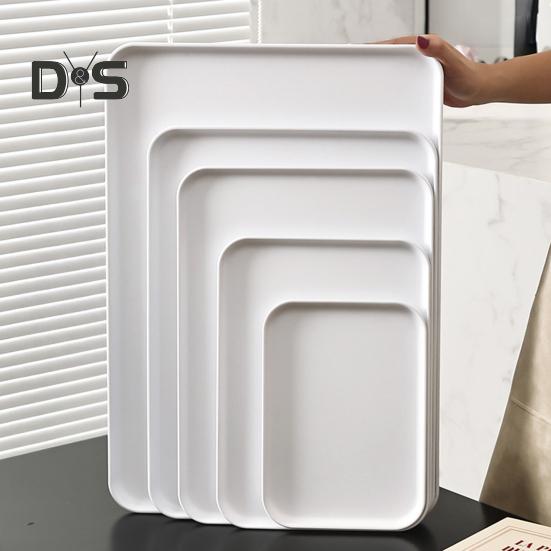 Serving Tray Platter Rectangular Vegetable And Fruit Trays for Snack Dessert Cookie Cheese Plastic Platters Large BPA Free Food Trays Party Supplies