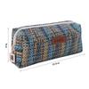 INS Simplicity Woven Pencil Case Kawaii Pen Bag Portable Cosmetic Storage Bag  Travel