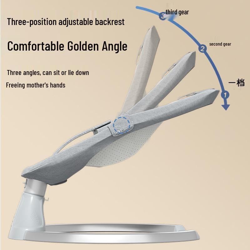 Multifunctional Electric Baby Rocking Chair Cradle: Newborn Comfort Recliner for Sleeping.