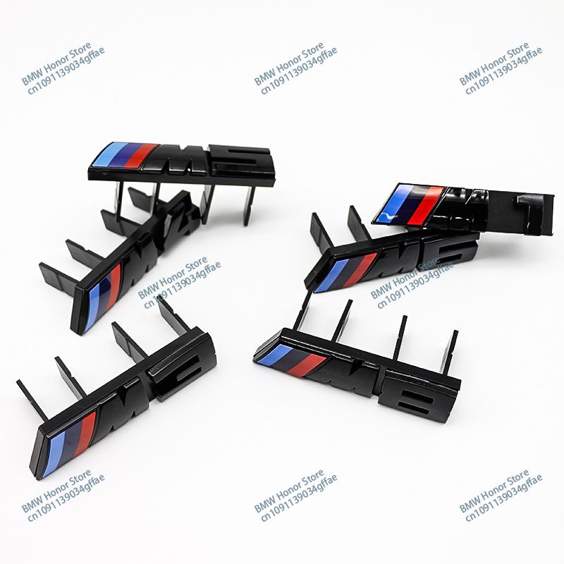3D ABS Εμπρόσθιο Σήμα Γρίλιας για BMW M1 M2 M3 M4 M5 M6 M7 M8 Γυαλιστερό Μαύρο Χρωμιωμένο Λογότυπο Γραμμάτων Αξεσουάρ E90 F30 G20 F20 E46