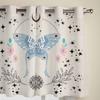 Bohemian Moon Stars Butterfly Window Curtains for Living Room Luxury Bedroom Curtain Kitchen Blinds Drapes Curtains