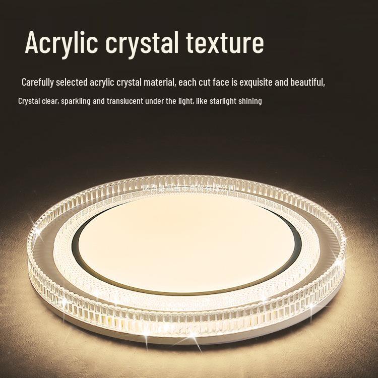 2025 Modern LED Crystal Ceiling Light for Master Bedroom - Minimalist Luxury Design