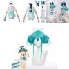 Hatsune Miku White Rabbit Girl Silky Cosplay Costume For Anime Stage Performance