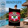 FC-Wappen-Design aufgedrucktes Mikrofaser-Strandtuch, Weich und saugfähig, Schnell trocknend, Ideal für Sommerreisen, Strand-Essential, Schwimmbad