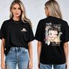Classic Old School Betty Boop Graphic Tee Adults Soft Cotton Short Sleeve Bohemian Fashion Retro Animation Casual Streetwear