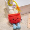 Portachiavi Peluche Chicco di Caffè Carino Portachiavi Frutto di Caffè Cartone Animato Ciondolo Fascino per Borsa Decorazione