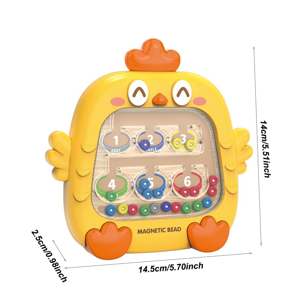 Montessori Magnetic Color Sorting Number Maze Board Pen Moving Bead Games Fine Motor Skills Educational Toys for Kids Boys Girls