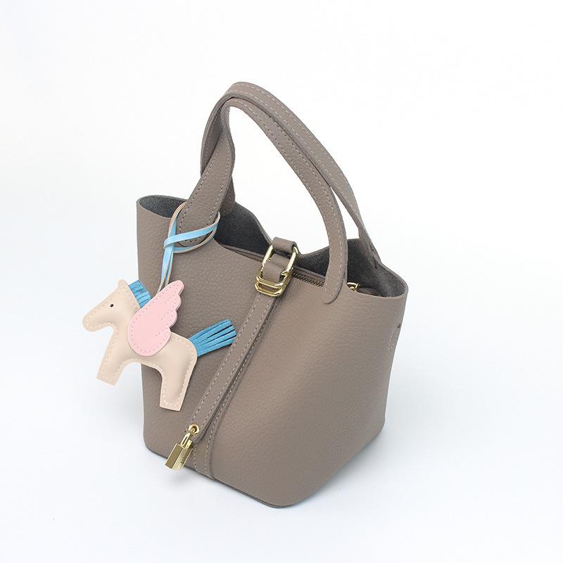 Borsa a tracolla, Borsa a spalla, Design lussuoso e di alta gamma, Stile piccolo e unico, Borsa a secchiello stile studente