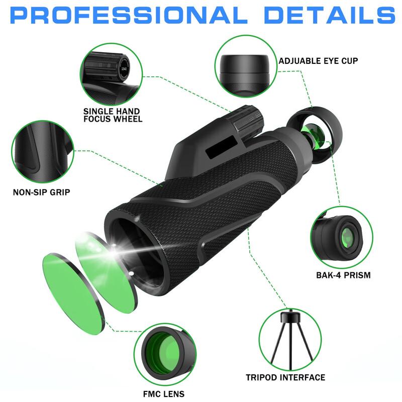 SUNCORE 10x42 High-Power HD Monocular
