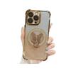 Electroplated Glitter Butterfly Stand Case for Apple 13/14/15/16 PRO Phones, Drop-Proof, Four-Corner Protection