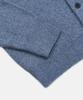 Excontainer Minimalist Button Round Neck Crop Cardigan (Blue)