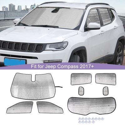 Car Windshield Sunshade Window Shade Foldable Sun Visor Cover Fit For Jeep Compass 2017 Up Car Interior Accessories