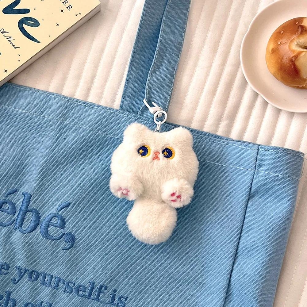 Cute Plush Cartoon Cat Doll Pendant Soft Cute Girl Backpack Decoration Pendant Doll Student Gift