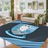Sheffield Wednesday Design Crystal Velvet Rug Soft Decorative Mat for Bedroom Entrance