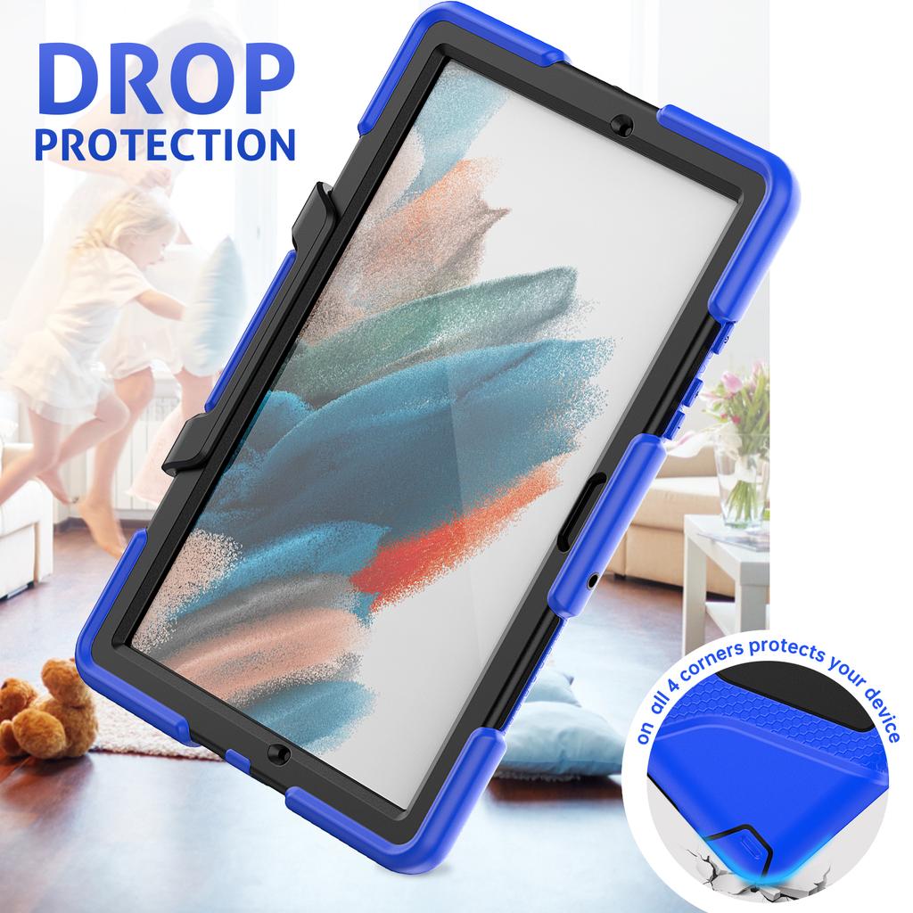 With Built-in Screen Protector Case For Samsung Tab S6 Lite 10.4 SM-P620 P613 P610 A7 10.4 T500 505 A8 10.5 X200 205 Stand Cover