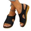 Neue Sandalen mit offenen Zehen für Damen, Plateau-Absätze, Spitz zulaufende Schuhe, Freizeitschuhe, Strandschuhe