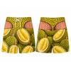 Novelty Funny Tropical Fruit Print Swim Trunks Summer Men's Quick Dry Surfing Shorts Optical Illusion Pattern Beach Party Shorts