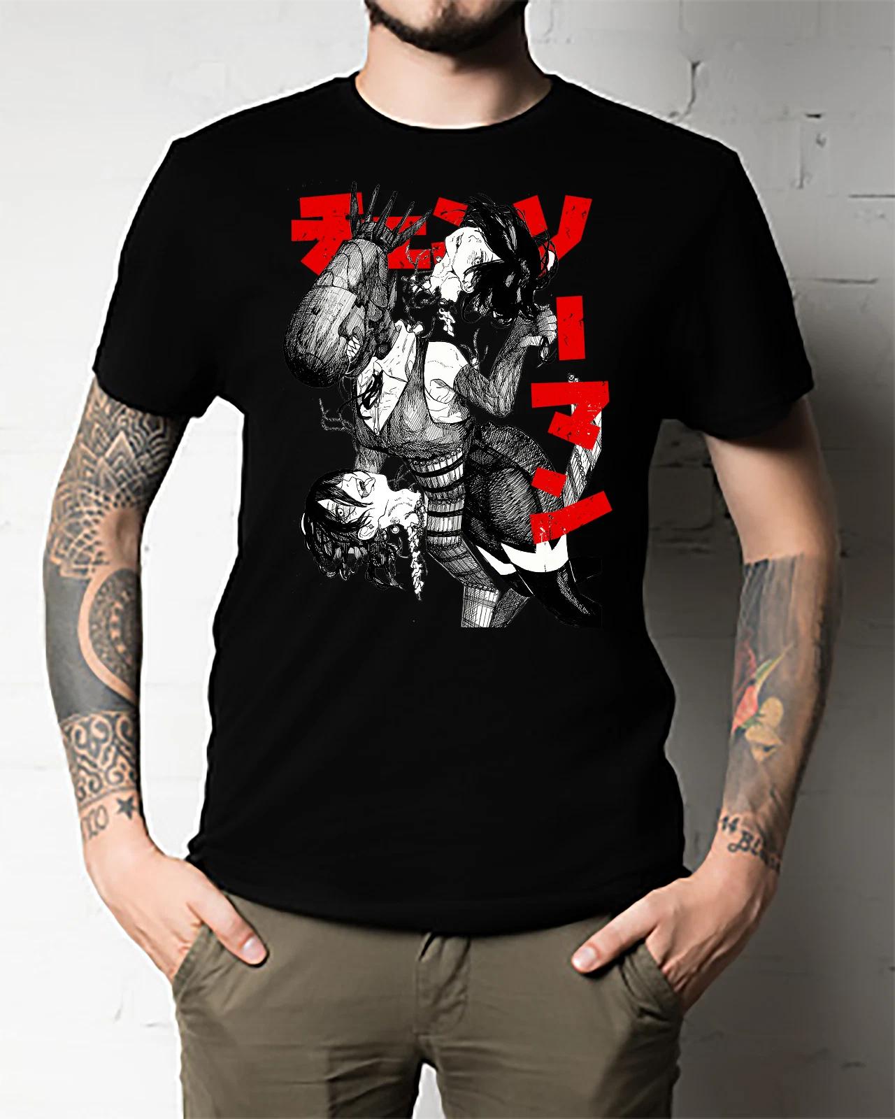 Men s and Women s T-shirts Chainsaw Japanese Anime T Shirt Manga REZE BOMB DEVIL XXL