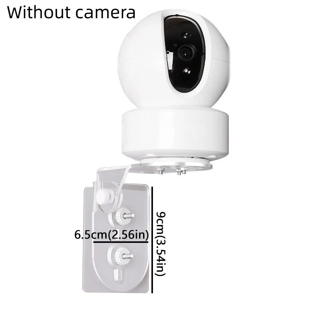 L Shape Video Surveillance Camera Mount Acrylic Clear Camera Holder Smooth Walls