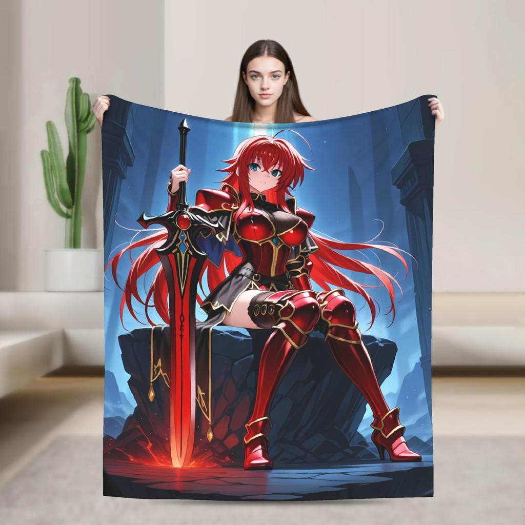 Warme weiche Decke Reise High School DxD Bettwäsche Überwürfe Flanell Tagesdecke für Sofa Sessel Lustige Schlafsofa Abdeckung