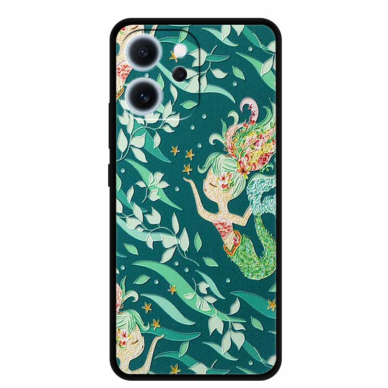 3D Flowers Emboss Fundas For OPPO Reno 15F 5G Case Soft Silicone Phone Cases For OPPO Reno 15F Back Covers Shell Coque 6.57"