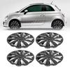 4Pcs Hubcap Wheel Cover Snap On Universal 15in Wheel Rim Cover Exterior Accessories Replacement for Seat