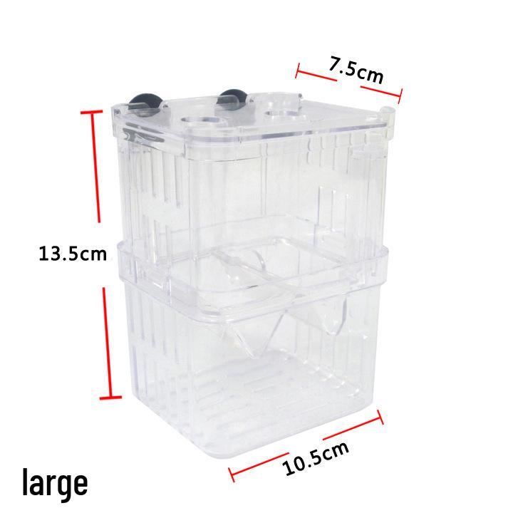 Double-Layer Acrylic Floating Guppy Hatch and Betta Isolation Box