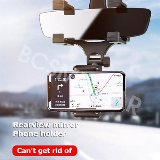 360° Rotatable Cradle Car Rear View Mirror Holde Mount Phone GPS Stand Holder