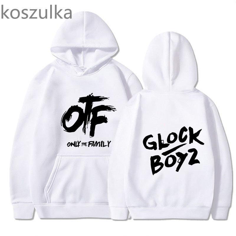 OTF letter print men's hoodie street style men and women couples universal adult autumn and winter comic pattern