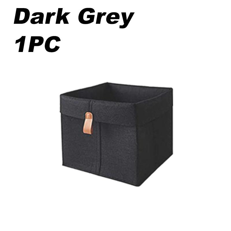 

Войлочная корзина для хранения Складные контейнеры для хранения в шкафу Кубический контейнер для хранения с вешалкой Многофункциональные контейнеры для хранения одежды, книг, обуви 20x20x12cm