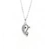 S925 Sterling Silver Whale Stud Earrings & Necklace Set for Women - Elegant, Simple, and Luxurious