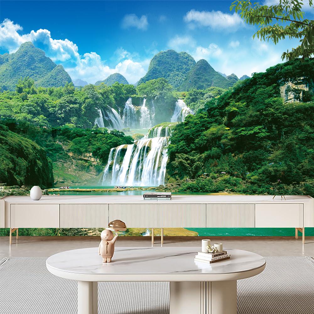 Mural Waterfall Wallpaper Landscape Wall Mural Living Room Bedroom Waterfall Mural Home Decora