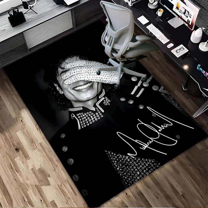 Michael Jackson Living Room Nonslip Area Rug Soft Carpet For Bedroom Gameoom Playroom Sofa Office Home Decor Doormat