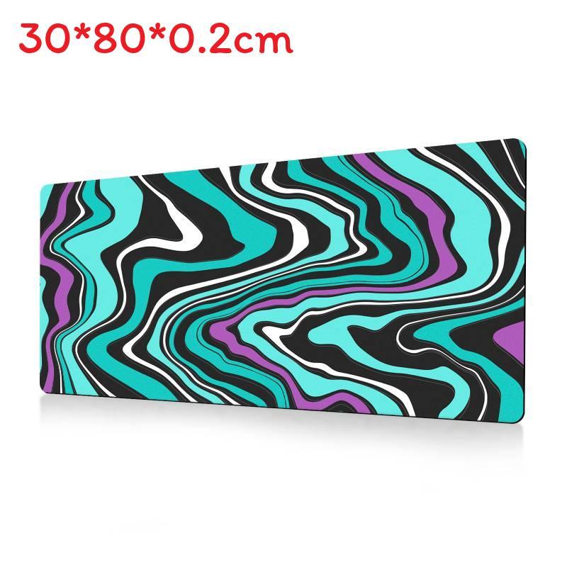 Ofis Masası Konforu İçin Kaymaz Yüzeyli Soyut Akışkan Büyük Mouse Pad