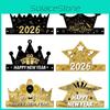 New Party Year Accessories Festive Photos Props Set With Paper Glasses Hat