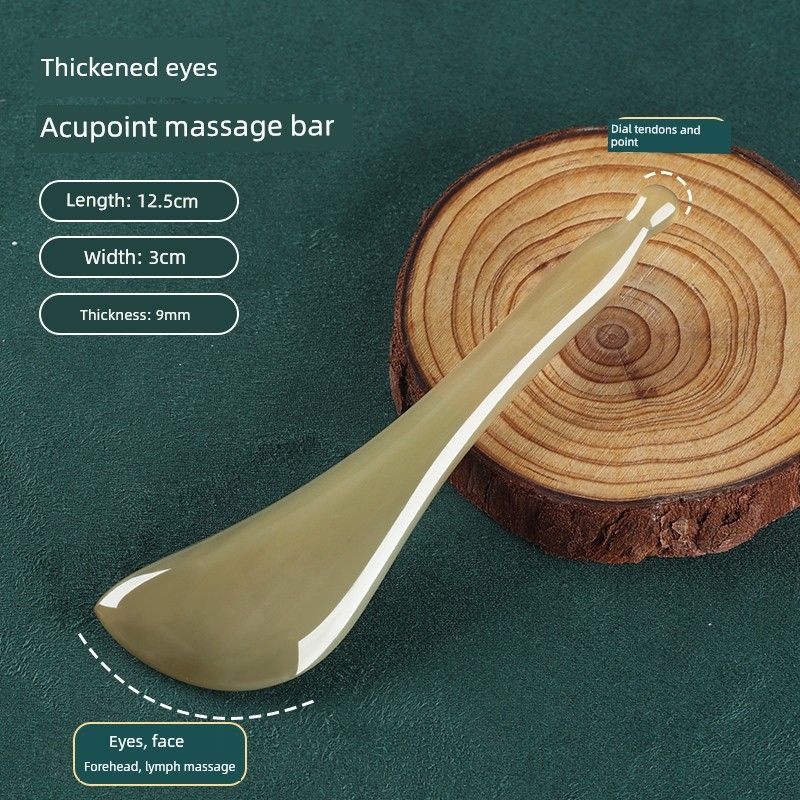 Horn Eye Massage Stick Frog Eye Acupuncture Point Muscle-Poking Stick Pull Facial Facial Nose Beauty Board Scraping Thickened Eye Acupoint Massage Stick