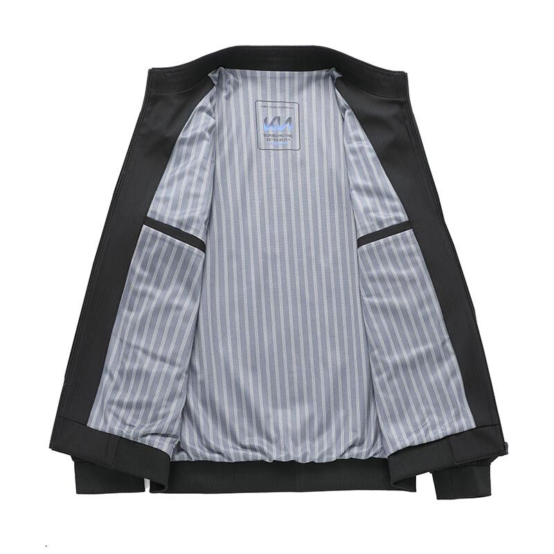 Hengyuanxiang Men's Business Casual Stand Collar Jacket