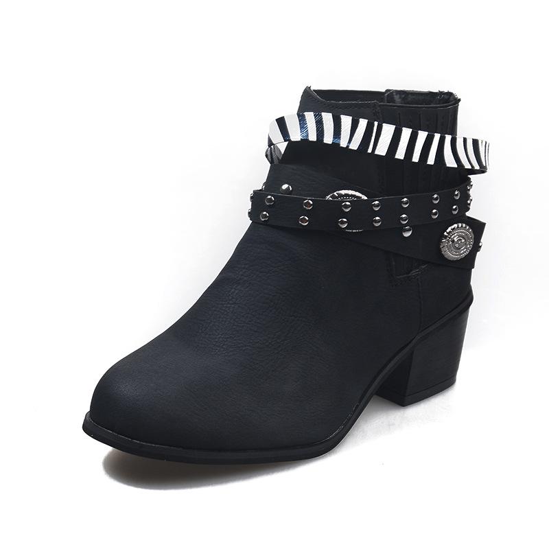 2021 Frühling & Herbst Damen Übergröße Schnallenmode Schuhe