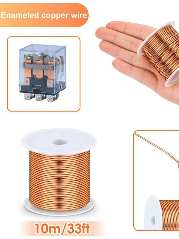 High-temperature Resistant Polyurethane Enameled Copper Wire for Perpetual Motion Motor Insulation Coil Transformer Electromagnet Experimentation.