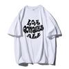 Shellsuning Oversized Letter Graphic T Shirts Men Summer Soft 100% Cotton Short Sleeve Tees Female Trendy Loose High Street Tops